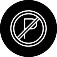 No parking Icon Design Illustration vector