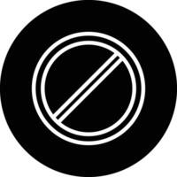 No stopping Icon Design Illustration vector