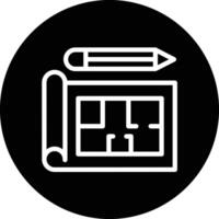 Blueprint Icon Design Illustration vector