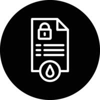 Data leak Icon Design Illustration vector
