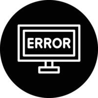 Error Icon Design Illustration vector