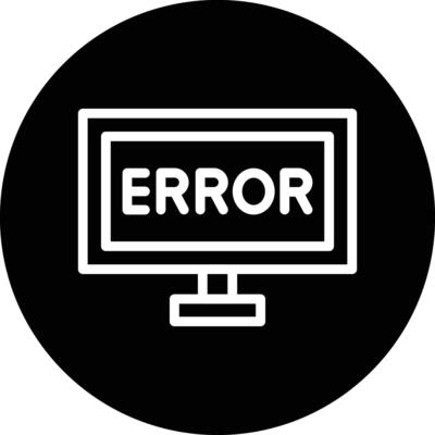 Error Icon Design Illustration