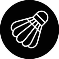 Shuttlecock Icon Design Illustration vector