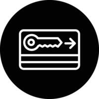 Key card Icon Design Illustration vector