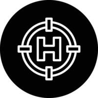 Helipad Icon Design Illustration vector