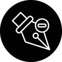 Delete anchor Icon Design Illustration vector