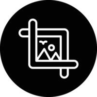 Crop tool Icon Design Illustration vector