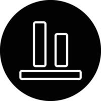 Bottom alignment Icon Design Illustration vector