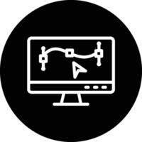 Monitor Icon Design Illustration vector