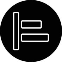 Left alignment Icon Design Illustration vector