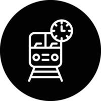 Train time Icon Design Illustration vector