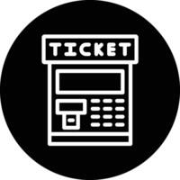 Ticket machine Icon Design Illustration vector