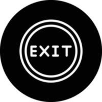 Exit Icon Design Illustration vector