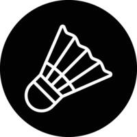 Shuttlecock Icon Design Illustration vector