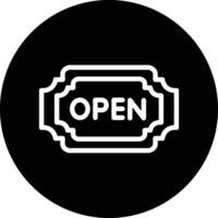 Open Icon Design Illustration vector