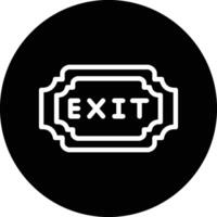 Exit Icon Design Illustration vector