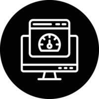 Speed test Icon Design Illustration vector