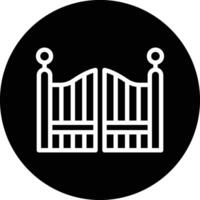 Gate Icon Design Illustration vector