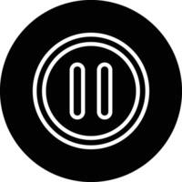 Pause button Icon Design Illustration vector