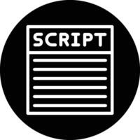 Script Icon Design Illustration vector