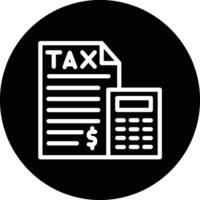 Tax Icon Design Illustration vector