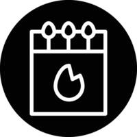 Matchbox Icon Design Illustration vector