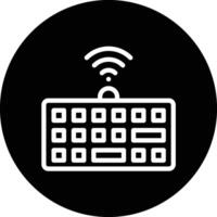 Wireless keyboard Icon Design Illustration vector