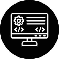 Backend Icon Design Illustration vector