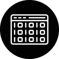 Binary Code Icon Design Illustration vector