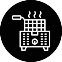 Deep Fryer Icon Design Illustration vector