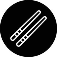 Chopsticks Icon Design Illustration vector