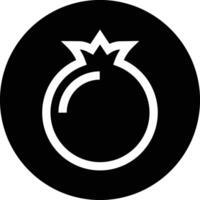 Pomegranate Icon Design Illustration vector
