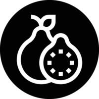 Guava Icon Design Illustration vector