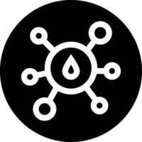 Oil Molecule Icon Design Illustration vector