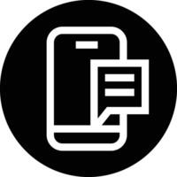 Mobile Message Icon Design Illustration vector