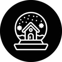 Snow globe Icon Design Illustration vector