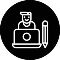 Graphic designer Icon Design Illustration vector