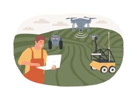 Stable climate monitoring isolated cartoon illustrations. vector