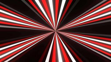 Red and White Neon Rays Background VJ Loop in 4K video