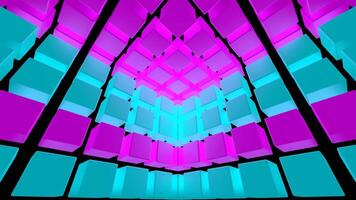 Pink and Cyan Cubic Zone Background VJ Loop in 4K video