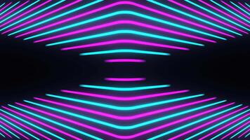 Cyan and Pink Abstract Neon Lines Show Background VJ Loop video