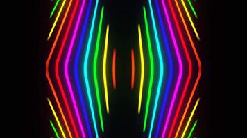 Multicolor Abstract Neon Vertical Lines Show Background VJ Loop video