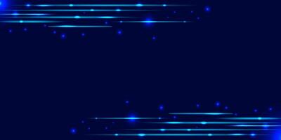Abstract horizontal Techno light blue stripe copy space or blank background vector