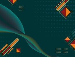 Abstract Background Design With Attractive Colors and Different Shapes vector