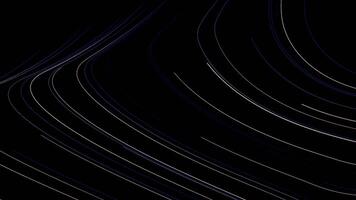 A dynamic black and white abstract background with flowing waves, spirals, and lines video