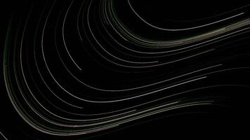 Black and white abstract background featuring glowing textures with spirals and fluid lines, evoking movement and energy. video