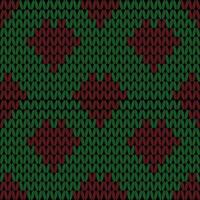 Knitted snowflake pattern for scandinavian sweater. Xmas snowfall wool knitted background. vector