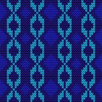 Knitted snowflake pattern for scandinavian sweater. Xmas snowfall wool knitted background. vector