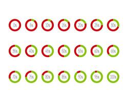 Collection Loading bar status icon. illustration. Set of loaded icons. Download progress. Donload or Upload. vector