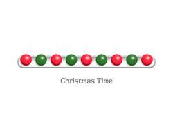 Christmas loading. Web progress bar in ball toy style. Greeting card, web banner, landing page, brochure or poster template. illustration for t-shirt design. vector